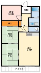 メルベーユ246の物件間取画像